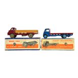 A Dinky 522 Big Bedford lorry, and a Dinky 512 Guy flat truck, both boxed (2).