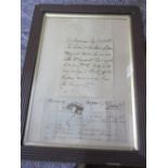 EDWIN LANDSEER - 8 line ms. note (29.8.72) from W.G. Brown (hatter of New Bond St.