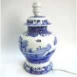 A quantity of Spode blue and white pottery decorated in The Italian Garden pattern,