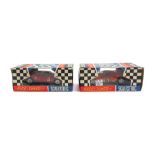 Five vintage Scalextric racing cars, comprising; C/86 Porsche, C/82 Lotus, C/85 BRM,