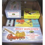 Six Dinky die-cast commercial vehicles, comprising; Muir Hill Loader, 1128 Priestman 'Cub' Shovel,