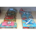 Five Dinky die-cast vehicles, from the Thunderbirds range, comprising; 100 Lady Penelopes Fab1,