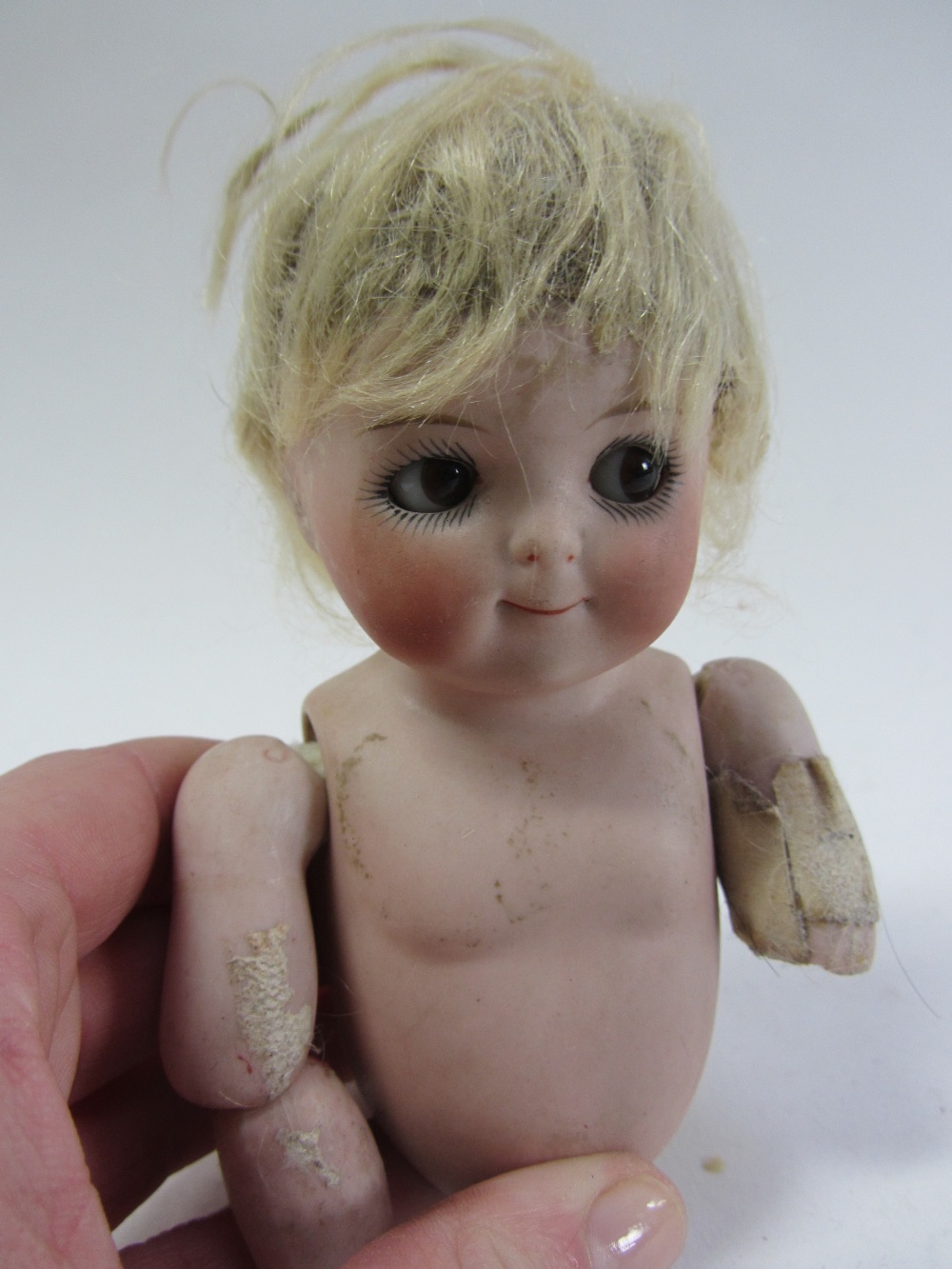 A bisque head googly eyed doll with sleep eyes, incised 'Germany' (a.f). - Image 2 of 9