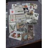 POSTCARDS - Sentimental, Greetings & Humour, including a few foreign, military & shipping; approx.