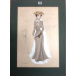 Mendleson (20th century), Costume designs for 'The Young Churchill', a pair,
