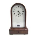 A French rosewood cased mantel clock,