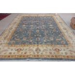 A Ziegler carpet, Persian, the grey field with an allover leaf and flower design,