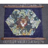 A needlework tapestry worked by Fleur Cowles,