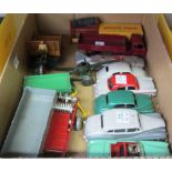 A quantity of Dinky die-cast vehicles, pre and post war, including; 150 Rolls Royce silver Wraith,