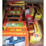 Six Corgi Whizzwheels die-cast vehicles; 280 Rolls Royce Silver Shadow, 281 Rover 2000 TC,