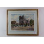 A D Bailey (British, 20th Century), Notre Dame, Paris, signed 'A D Bailey' (lower left),