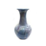 A Chinese baluster vase, with running flambe glaze, 42.5cm high.