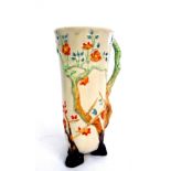 A Clarice Cliff Indian Tree design jug, 26.5cm high.