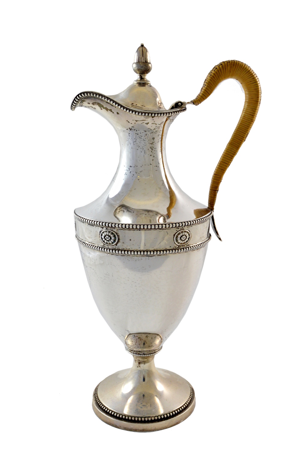 A George III silver classical vase shape water jug, Robert Makepeace & Richard Carter, London 1778,