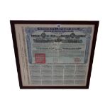 Railway Equipment 8% loan of 1922 Treasury Note for £20 or 1,