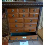 A mahogany set of drawers with felt lining est: £40-£60 (J)