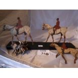 A stand with clip in horses and hounds (a/f) est: £20-£40 (A3)