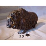 An Audrey Carter pottery bison est: £30-£50 (A2)