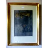 Gabor NAGY (Hungarian 1945) - A framed and glazed mixed media study entitled 'Back Water', signed,