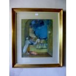 Janos DUSCHANEK (Hungarian 1947) - A framed and glazed watercolour entitled 'Dream' signed lower