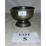 A Liberty's pewter pedestal bowl c1900 e