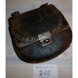 A silver mounted imported purse Birmingh