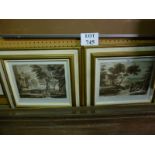 Two framed and glazed engravings portray