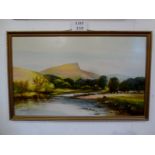 L C Collier (20c) - A framed oil on boar