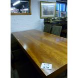 A fine Italian design cherry wood dining