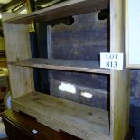 An early 20c pine open bookcase est: £40