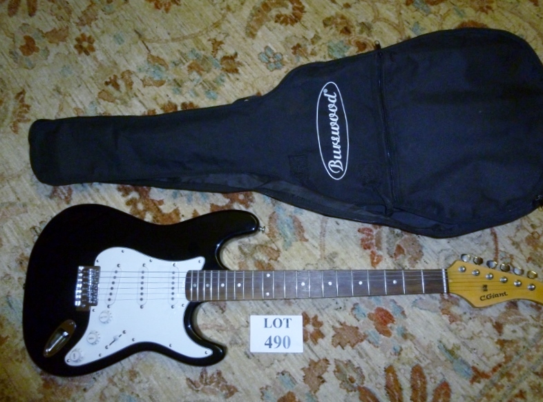 A C Giant Electric guitar with case est: