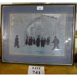 A framed and glazed print study of 'Some