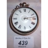 A silver pear cased pocket watch Birming