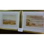 A pair of framed and glazed watercolour