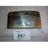 A silver card case Birmingham 1909 est: