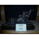 A large bronze of greyhounds est: £200-£