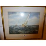 R H Benton - A framed and glazed waterco