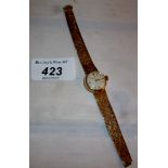 A 9ct gold Omega ladies wristwatch (a/f)