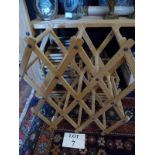 Six wooden folding wine bottle stands est: £30-£50 (A4)