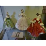 Two Royal Doulton figurines: Fair Lady HN 2193;