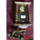 An oak cased regulator clock c1900 est: £60-£90