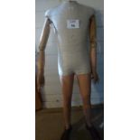 An old wooden mannequin est: £70-£90