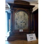 An oak cased German Westminster chime mantel clock c1900 from Kienzle Clock Co est: £80-£120