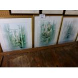 Three limited edition framed and glazed Venetian scene prints,