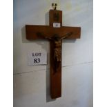 A wooden crucifix est: £25-£45 (C)