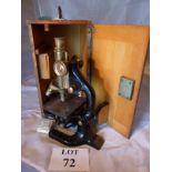 A good quality Reichert Wein microscope,