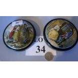 Two framed pot lids est: £25-£45 (N3)