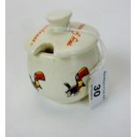 A Carltonware 'My Guinness' toucan promotional mustard pot and cover est: £25-£45 (O4)