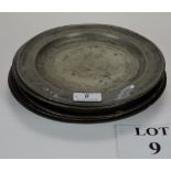 Six 18c pewter plates est: £50-£80 (A3)