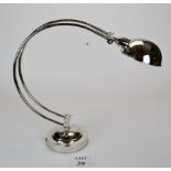 A large nickel plated desk lamp est: £120-£180 (A1)